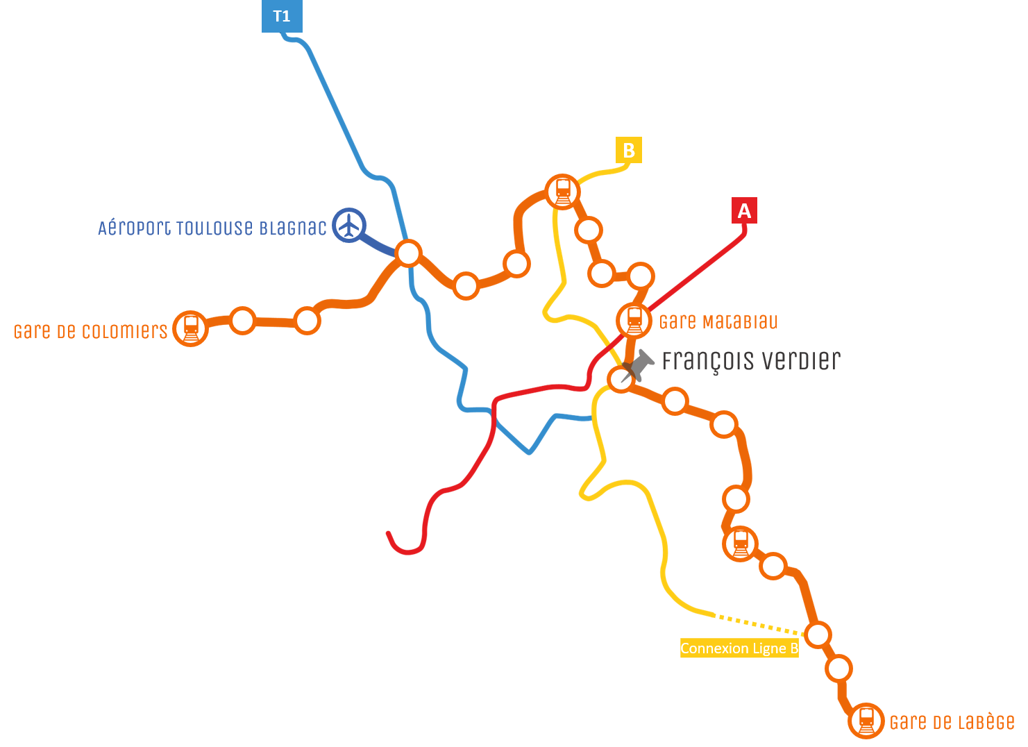 colidée 3ème ligne de métro Toulouse Centre Comprendre La station